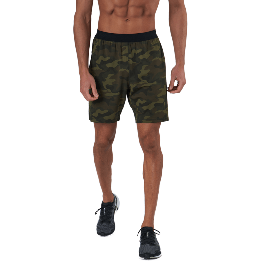 Casall - M Printed Elastic Shorts Action Green