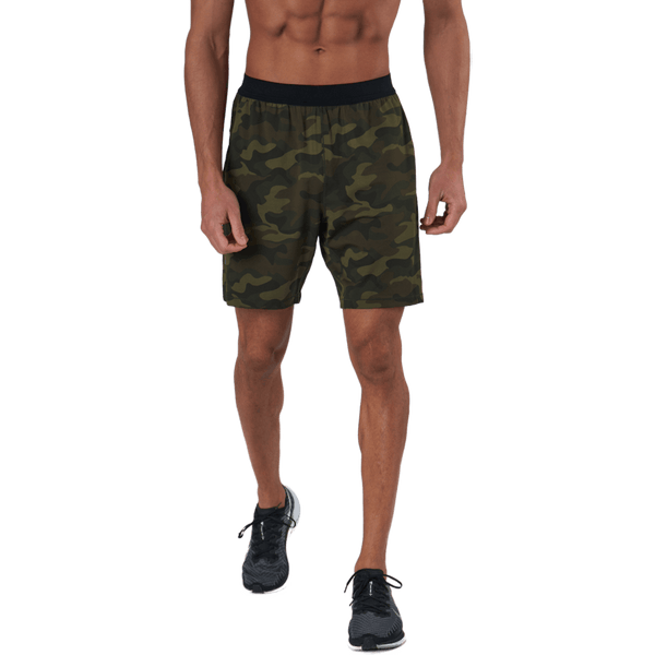 Casall - M Printed Elastic Shorts Action Green