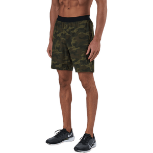 Casall - M Printed Elastic Shorts Action Green
