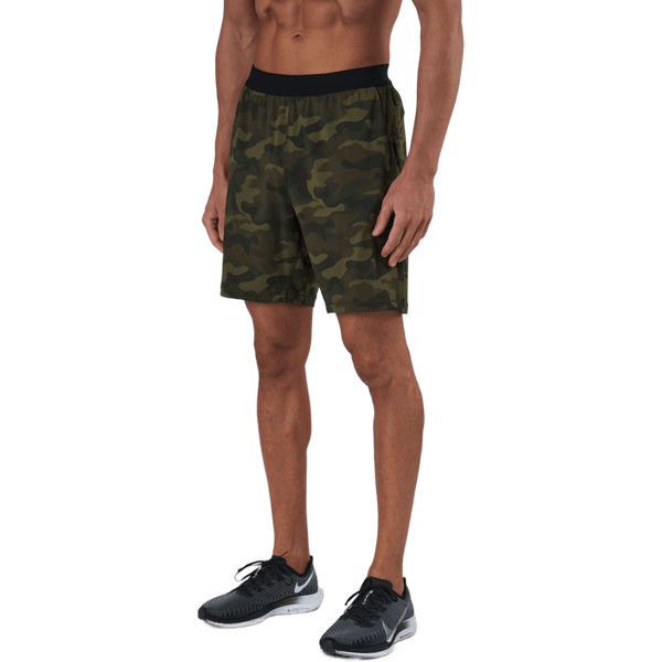 Casall - M Printed Elastic Shorts Action Green