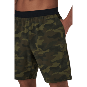Casall - M Printed Elastic Shorts Action Green