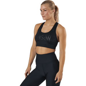 Casall - Iconic Wool Sports Bra Black Logo