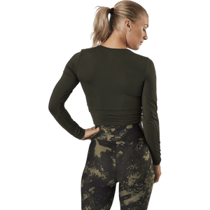 Casall - Crop Long Sleeve Forest Green