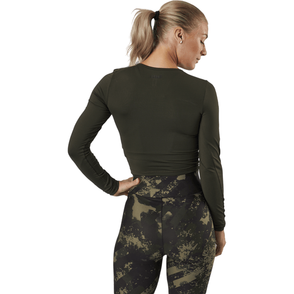 Casall - Crop Long Sleeve Forest Green