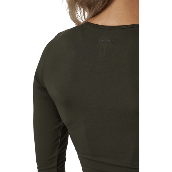 Casall - Crop Long Sleeve Forest Green
