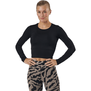 Casall - Crop Long Sleeve Black