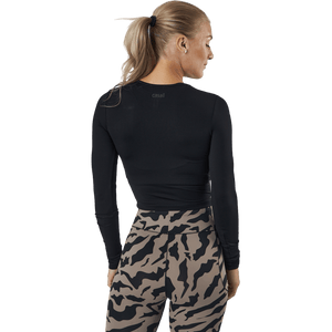 Casall - Crop Long Sleeve Black