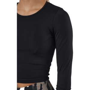 Casall - Crop Long Sleeve Black
