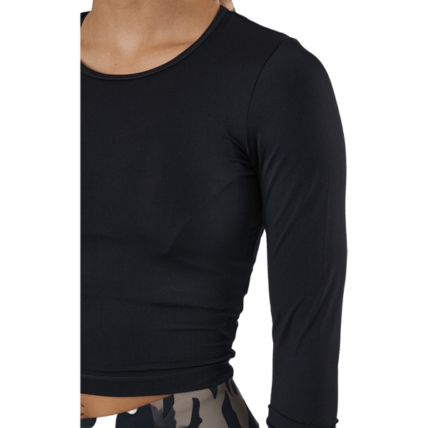 Casall - Crop Long Sleeve Black