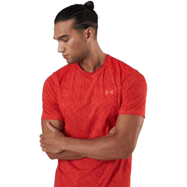 Under Armour - Ua Iso-chill Run Printed Ss Dark Orange