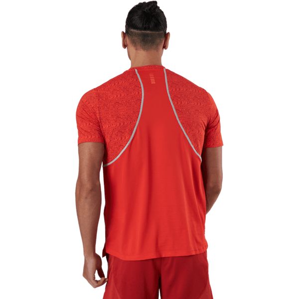 Under Armour - Ua Iso-chill Run Printed Ss Dark Orange