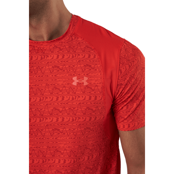 Under Armour - Ua Iso-chill Run Printed Ss Dark Orange