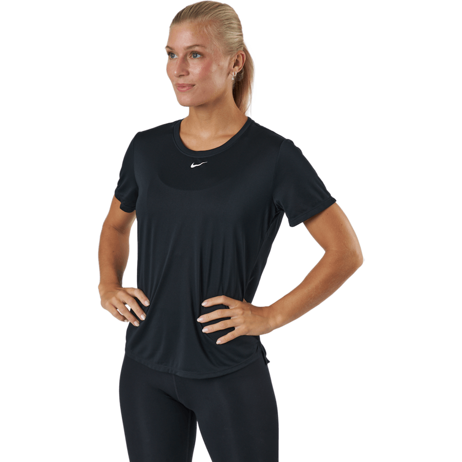 Nike - Dri-FIT One Women's Standard Fit Short-Sleeve Top BLACK/WHITE
