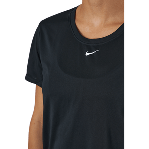 Nike - Dri-FIT One Women's Standard Fit Short-Sleeve Top BLACK/WHITE