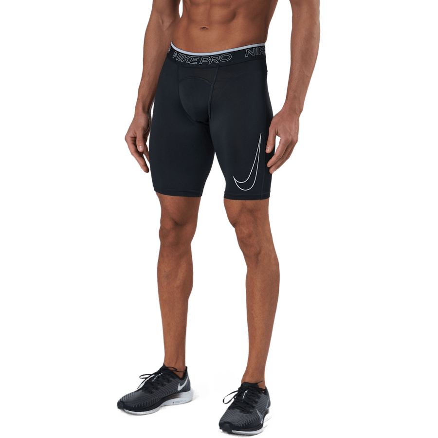 Nike - Nike Pro Dri-FIT Men's Long Shorts BLACK/WHITE