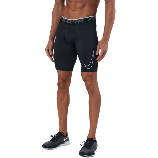 Nike - Nike Pro Dri-FIT Men's Long Shorts BLACK/WHITE