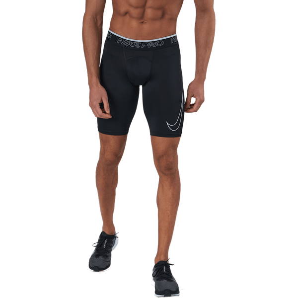 Nike - Nike Pro Dri-FIT Men's Long Shorts BLACK/WHITE