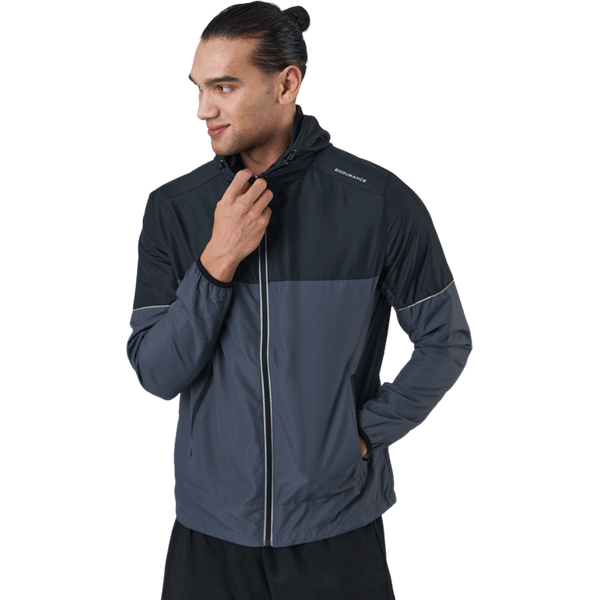 Endurance - Verbol M Running Jacket W/hood India Ink