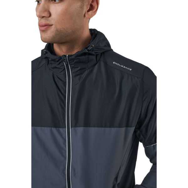 Endurance - Verbol M Running Jacket W/hood India Ink