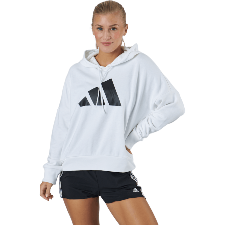 Adidas - Sportswear Three Bar Hoodie White