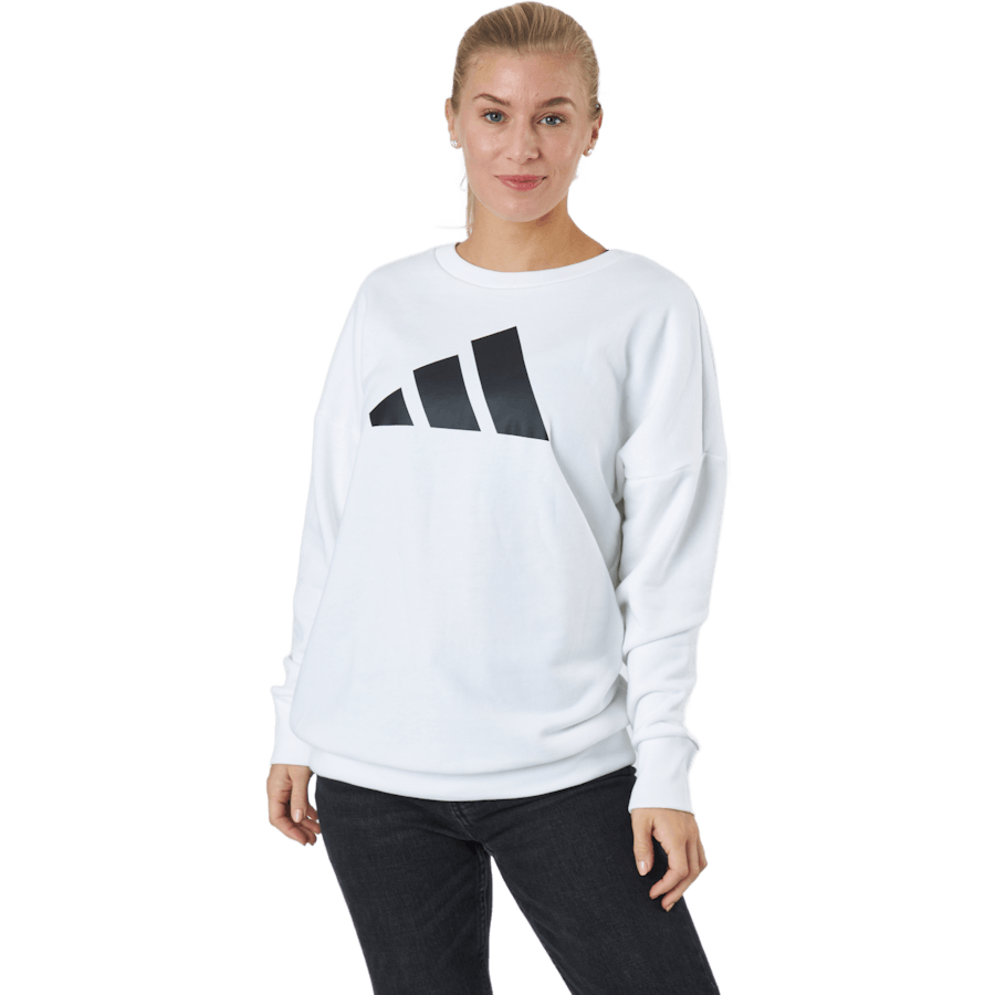Adidas - Sportswear Three Bar Sweatshirt White