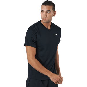 Nike - NikeCourt Dri-FIT Victory Men's Tennis Top BLACK/BLACK/WHITE