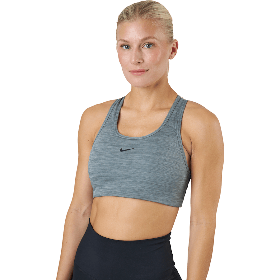 Nike - Swoosh Women's Medium-Support 1-Piece Pad Sports Bra SMOKE GREY/HTR/BLACK