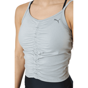 Puma - Studio Foundation Ruched Tank Light Gray Heather