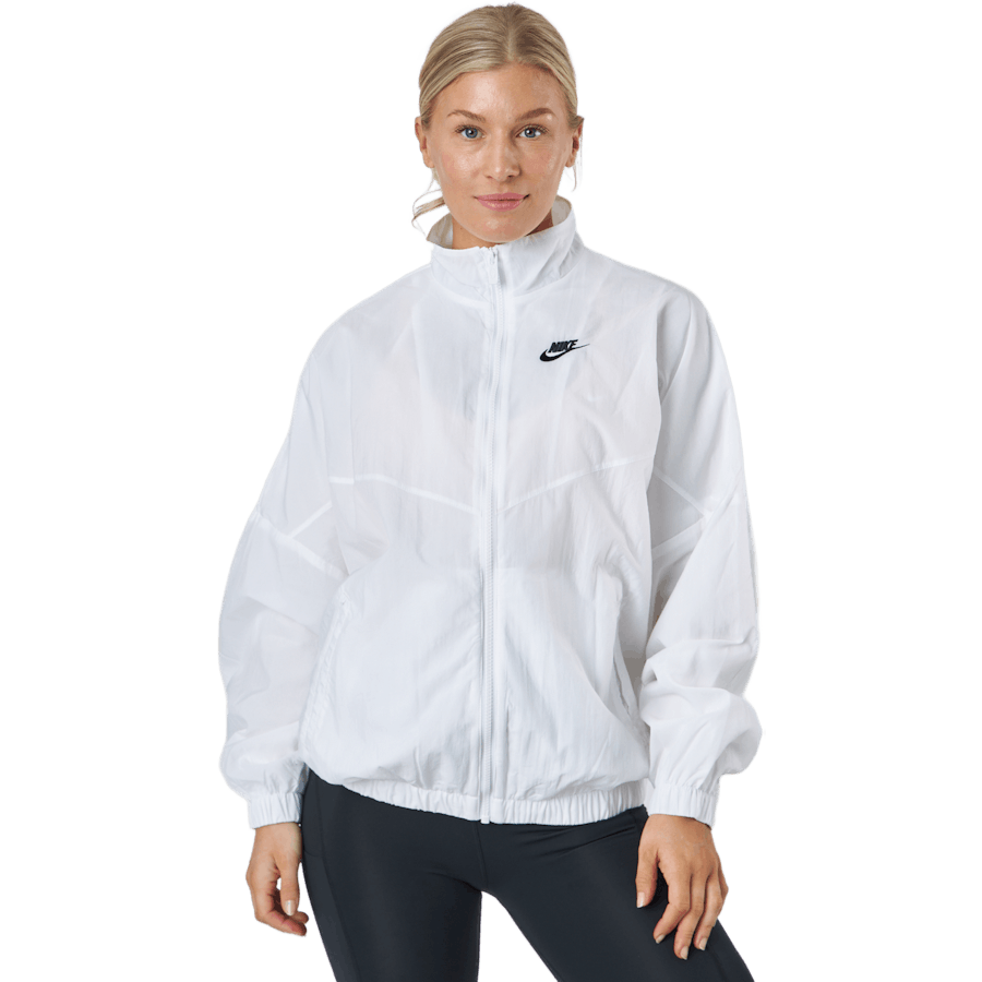 Nike - Sportswear Essential Windrunner Women's Woven Jacket WHITE/WHITE/BLACK