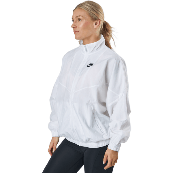 Nike - Sportswear Essential Windrunner Women's Woven Jacket WHITE/WHITE/BLACK