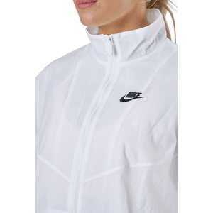 Nike - Sportswear Essential Windrunner Women's Woven Jacket WHITE/WHITE/BLACK