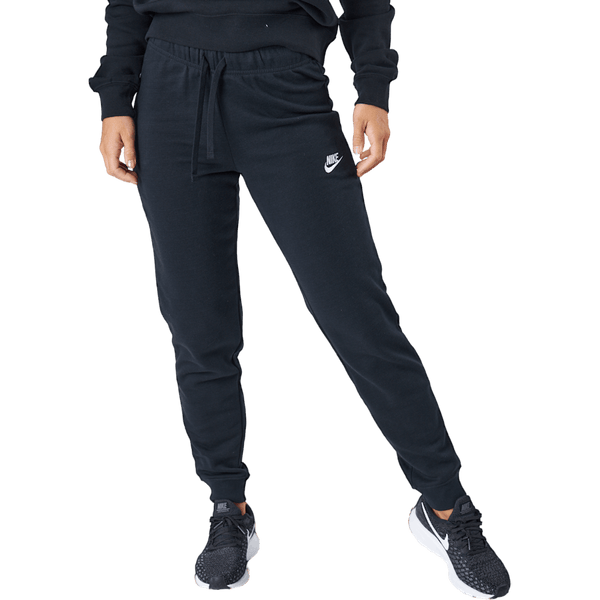 Nike - Sportswear Club Fleece Women's Mid-Rise Pants BLACK/WHITE