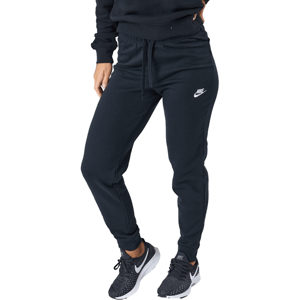Nike - Sportswear Club Fleece Women's Mid-Rise Pants BLACK/WHITE