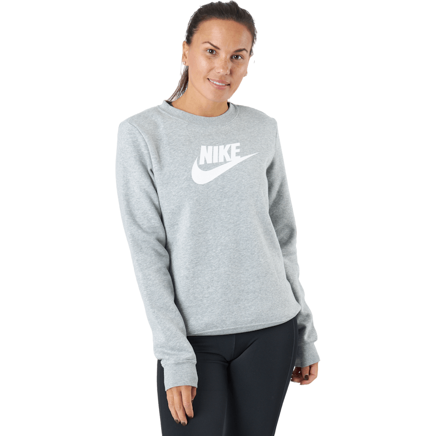 Nike - Sportswear Club Fleece Women's Crew DK GREY HEATHER/WHITE