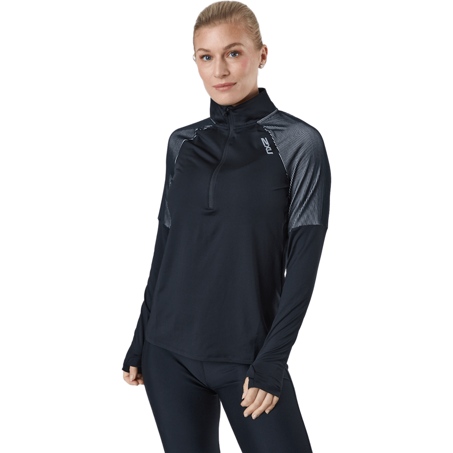 2XU - Light Speed 1/2 Zip Black/silver Reflective