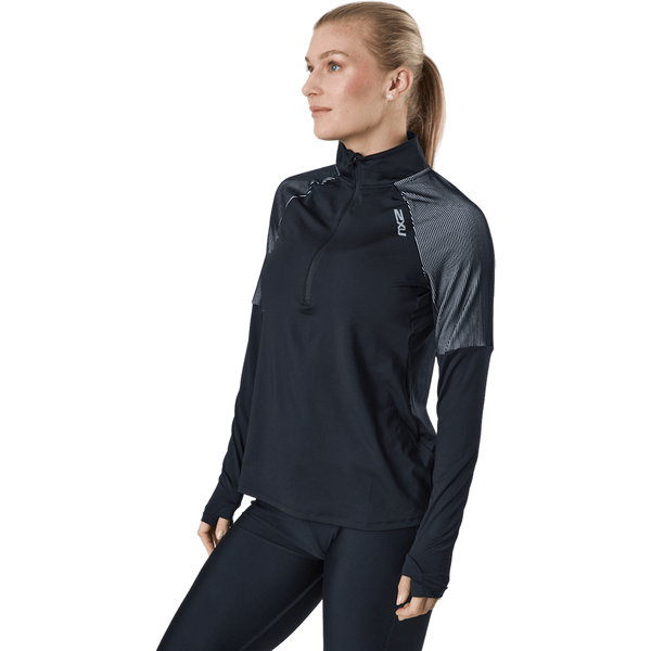 2XU - Light Speed 1/2 Zip Black/silver Reflective