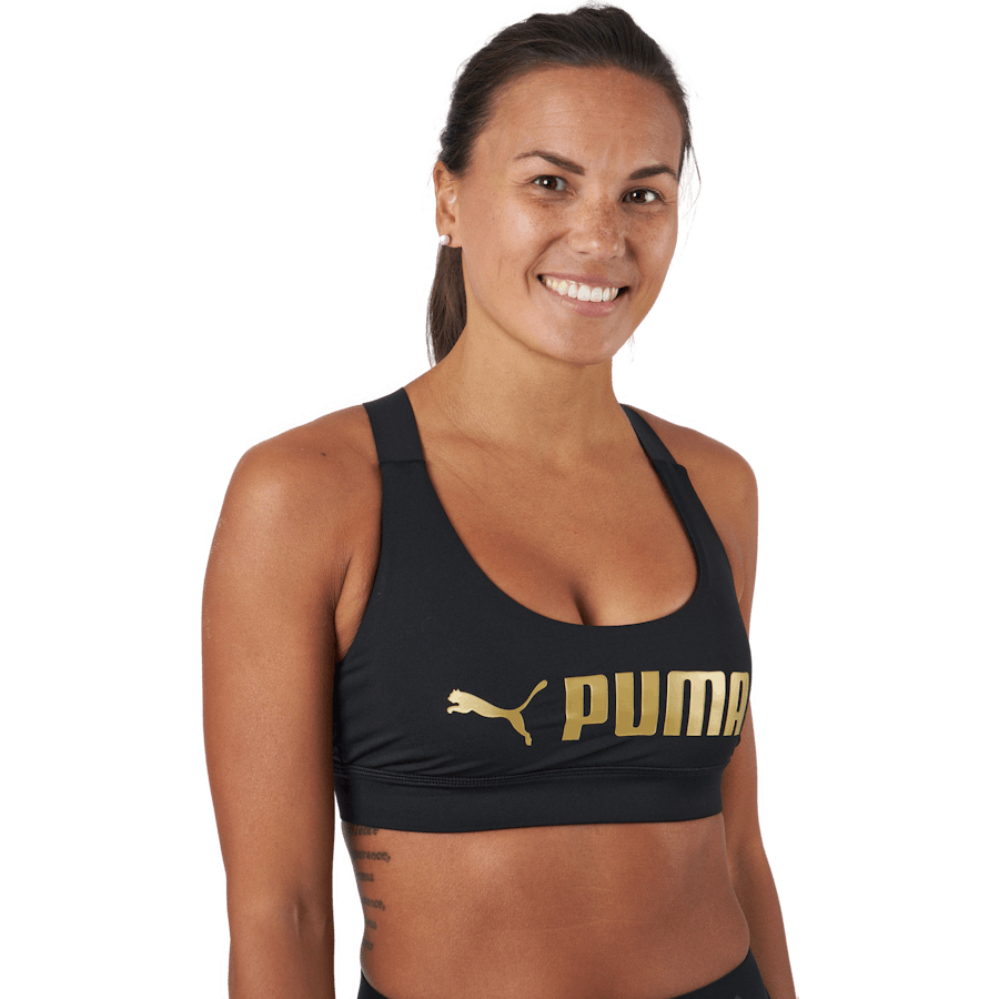 Puma - Mid Impact Puma Fit Bra Puma Black-metallic Puma