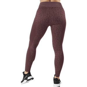 Puma - Formknit Seamless High Waist 7 Dusty Plum-leopard Print