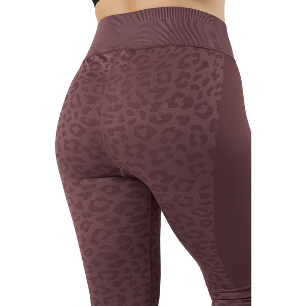 Puma - Formknit Seamless High Waist 7 Dusty Plum-leopard Print