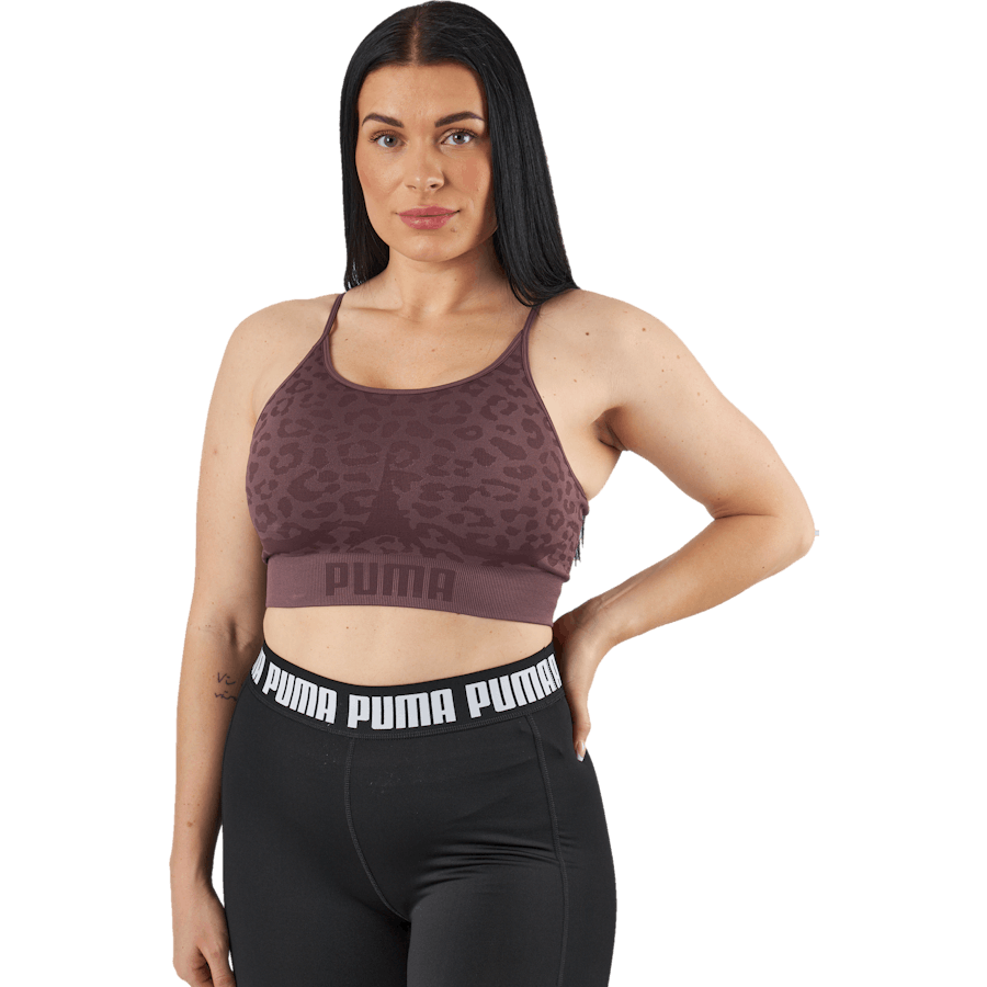 Puma - Low Impact Formknit Seamless L Dusty Plum-leopard Print