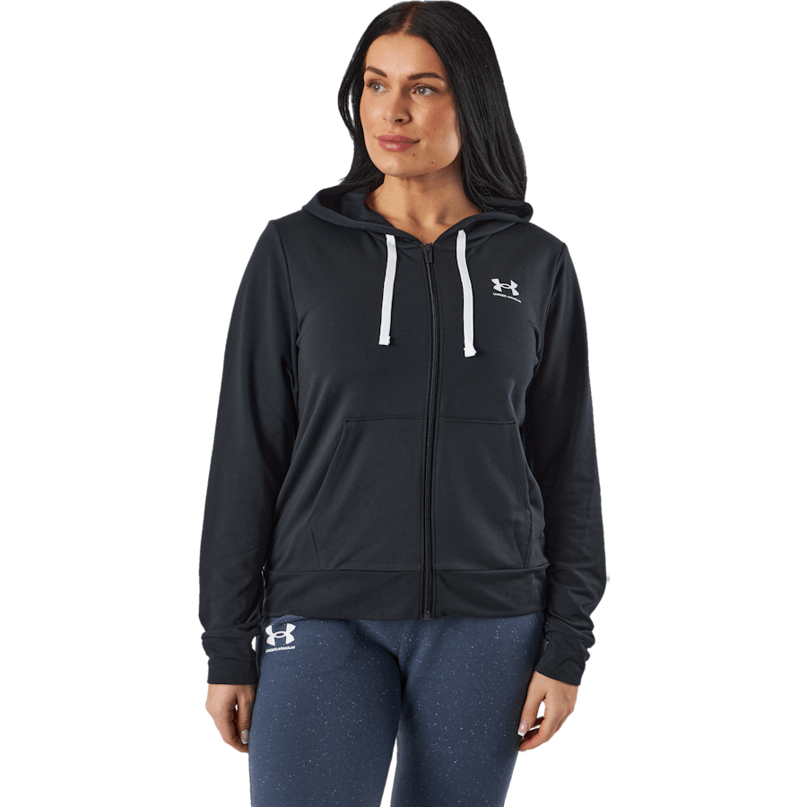 Under Armour - Rival Terry Fz Hoodie Black