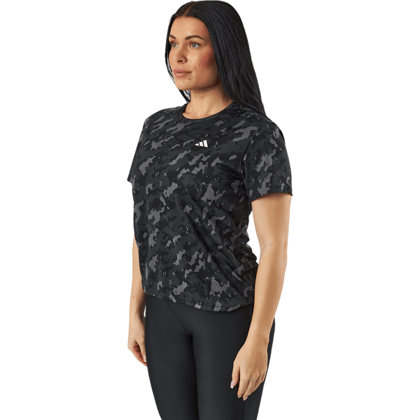 Adidas - Own the Run Camo Running T-Shirt Black