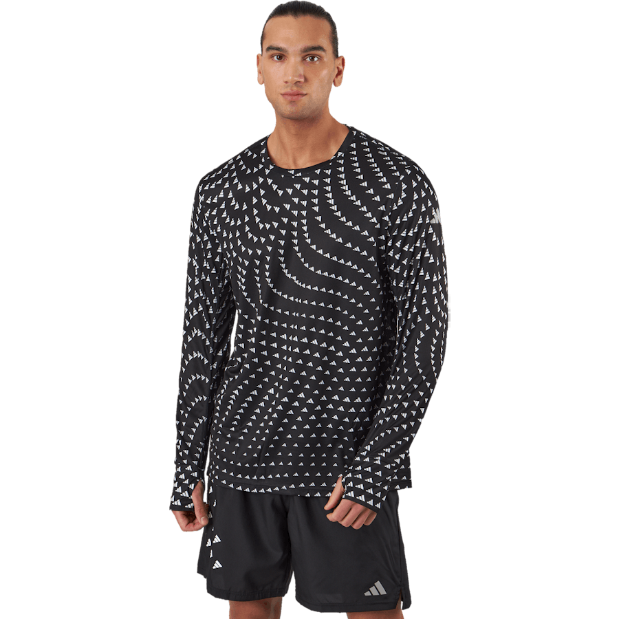 Adidas - Brand Love Graphic Long Sleeve Long-sleeve Top Black