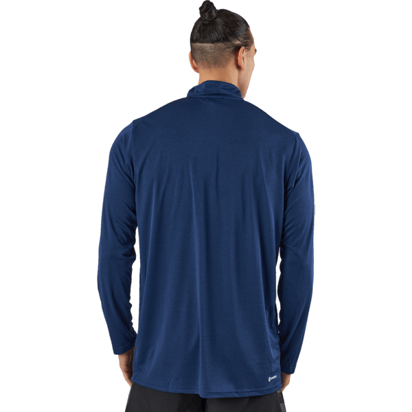 Adidas - Train Essentials Seasonal Training 1/4-Zip Long Sleeve Sweatshirt Dark Blue