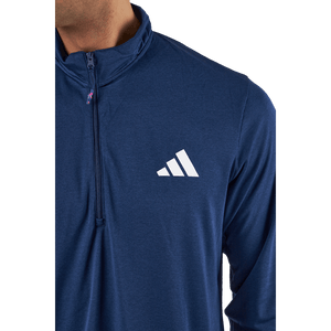 Adidas - Train Essentials Seasonal Training 1/4-Zip Long Sleeve Sweatshirt Dark Blue