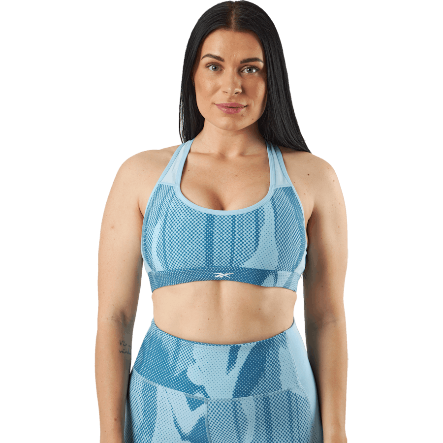 Reebok - Lux Perform Allover Print Racer Bra Steblu