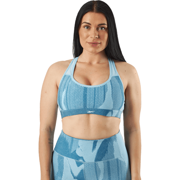 Reebok - Lux Perform Allover Print Racer Bra Steblu