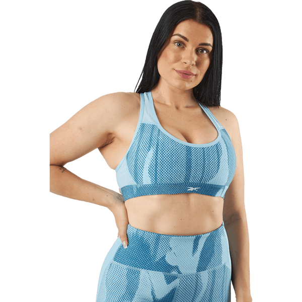 Reebok - Lux Perform Allover Print Racer Bra Steblu