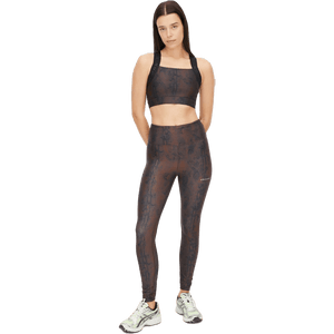 Röhnisch - Printed High Waist Tights Brown Snake