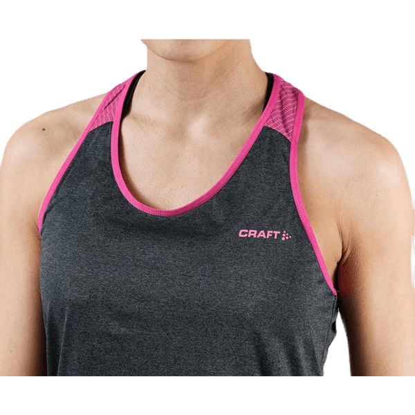 Craft - Eaze Singlet Pink/Black/Grey